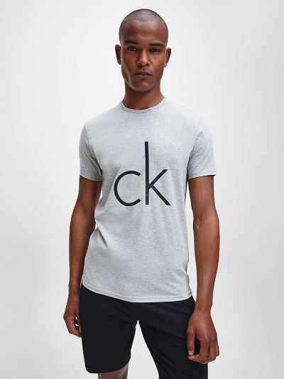 Calvin Klein Ruhák HU335571 | Calvin Klein CK Sleep Férfi Lounge Póló Szürke